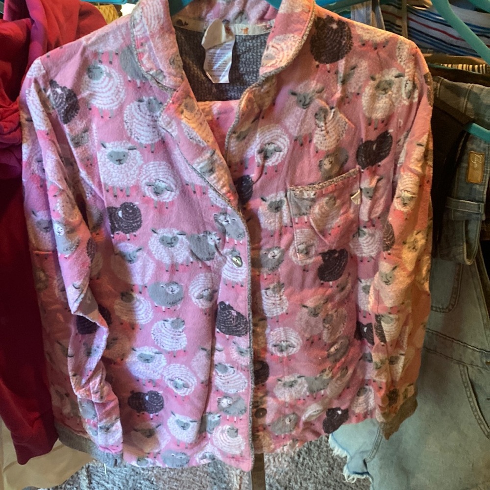 #8 Munki Munki Sheep Print Flannel PJs